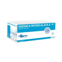 Hartie igienica pliata Paperdi, 2 straturi, 225 foi/pachet, 40 pachete/bax